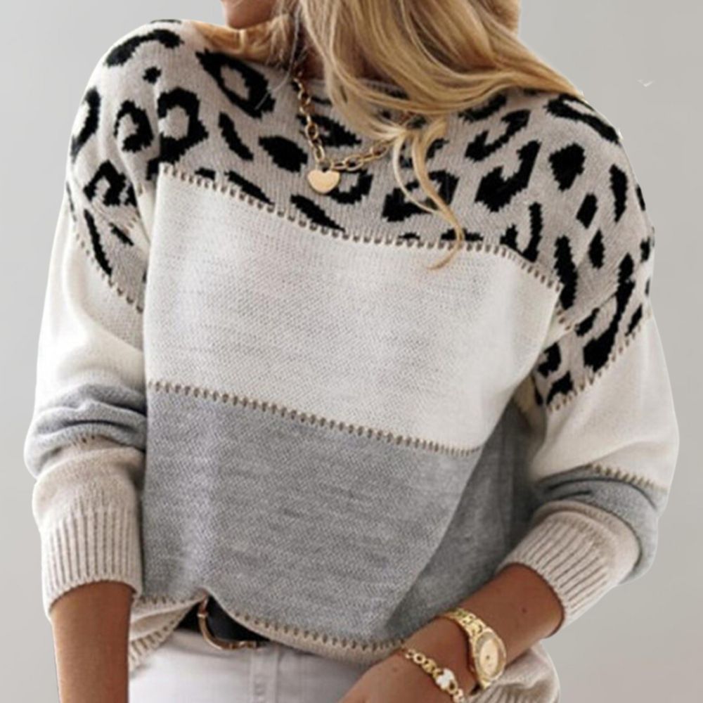 Bernadetta™ - Trendy and Comfortable Leopard Print Sweater
