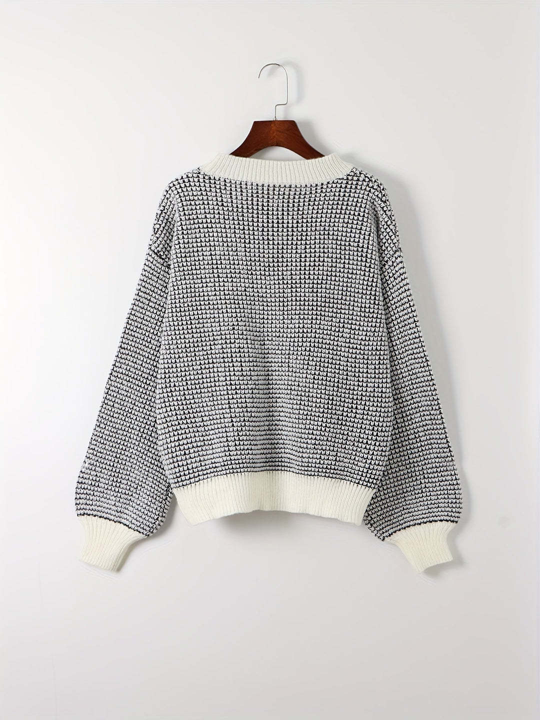 Bijou™ - Women's Knitted Sweater with Lantern Sleeves