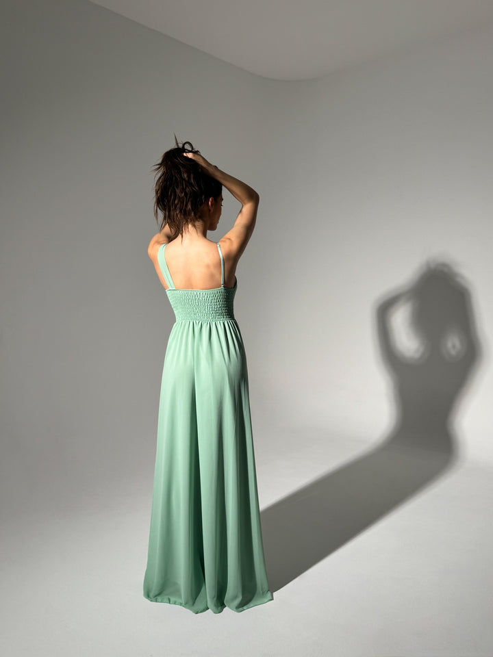 Asymmetrical Tulle Long Dress Luna