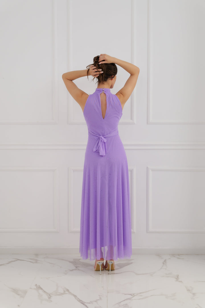 Tulle Dress with American Neckline Caterina