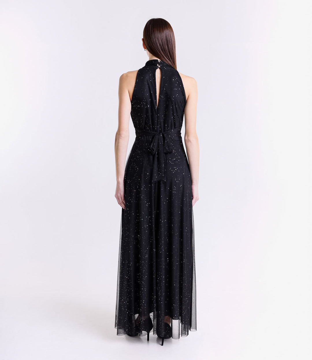 Tulle Dress with American Neckline Caterina