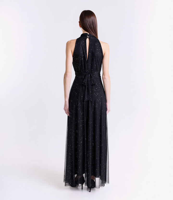 Tulle Dress with American Neckline Caterina