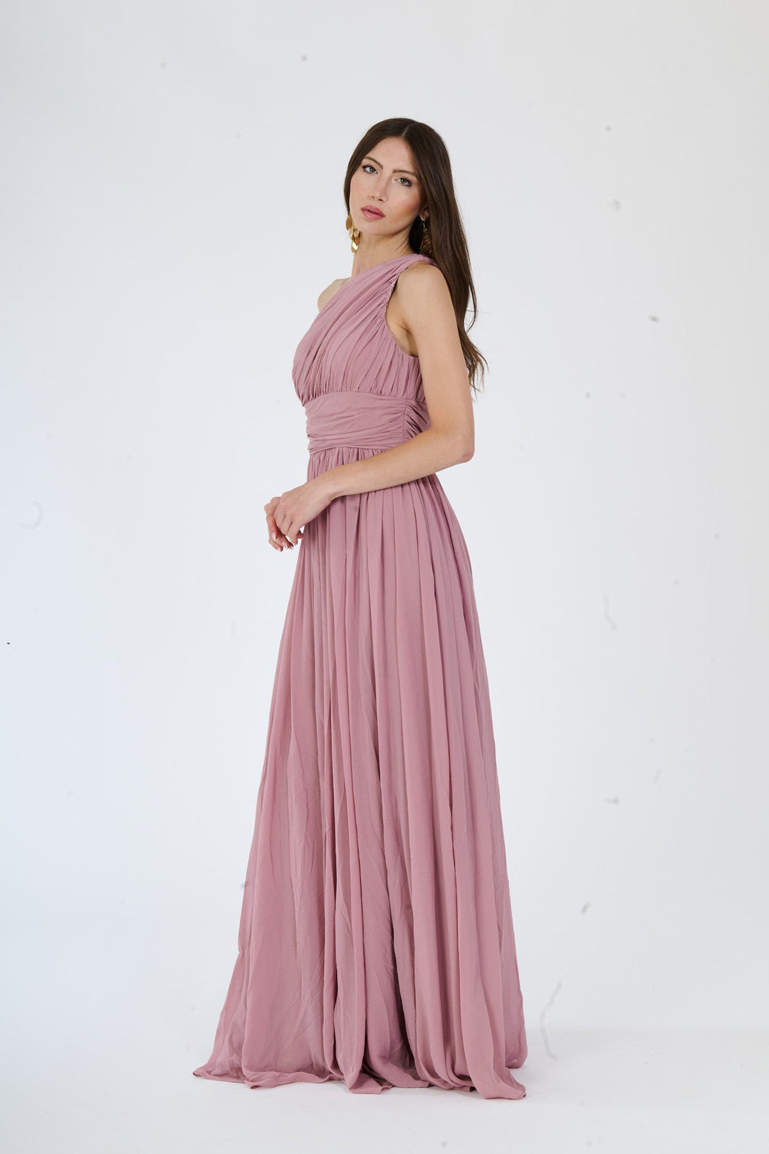 One-Shoulder Dress “Talia” with Elegant Draping