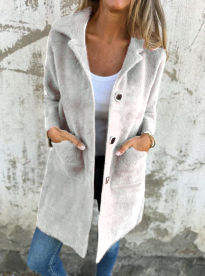 Verena - Single-Breasted Mid-Length Coat