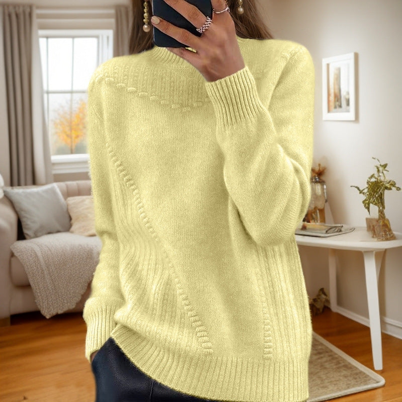 Marceline™ - Mid-High Neck Knit Sweater