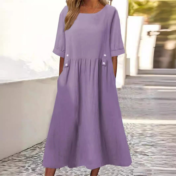Amaris™ - Elegant and Comfortable Cotton Linen Dress