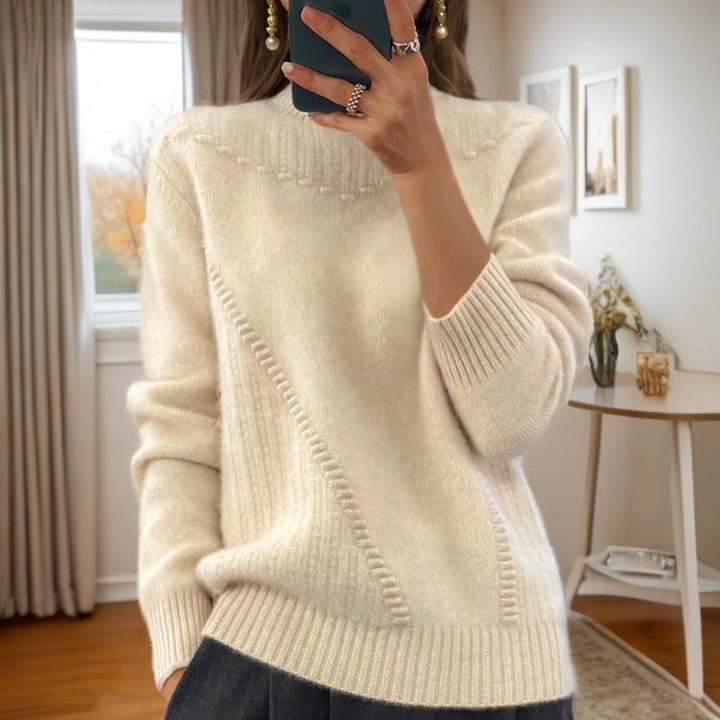 Marceline™ - Mid-High Neck Knit Sweater