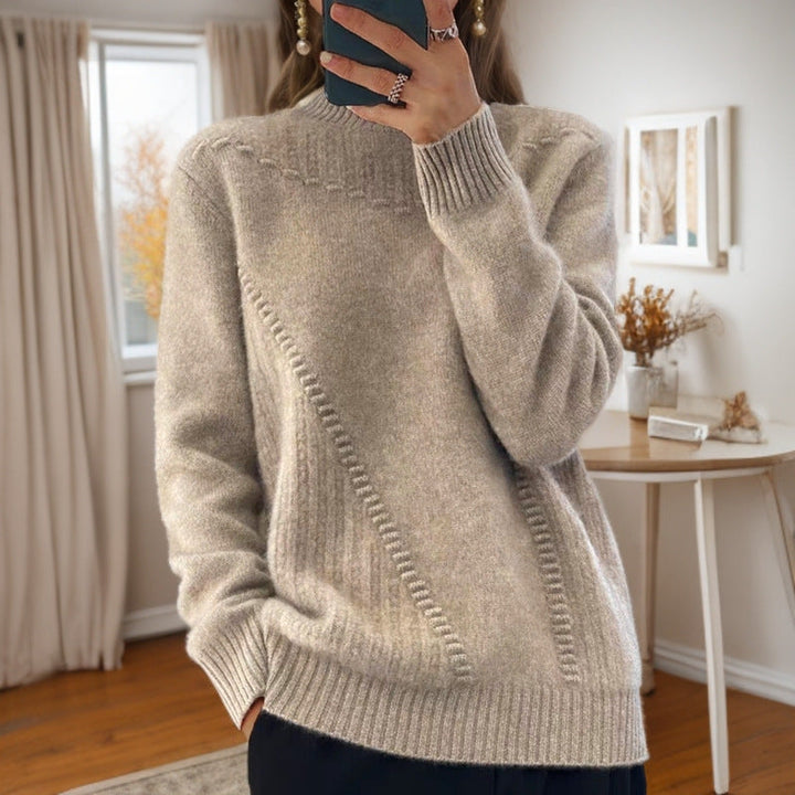 Marceline™ - Mid-High Neck Knit Sweater