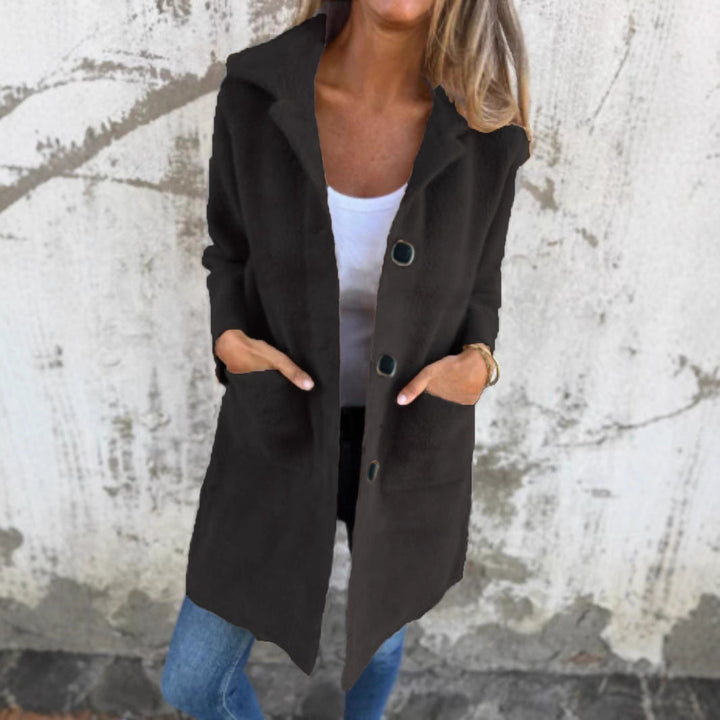 Verena - Single-Breasted Mid-Length Coat