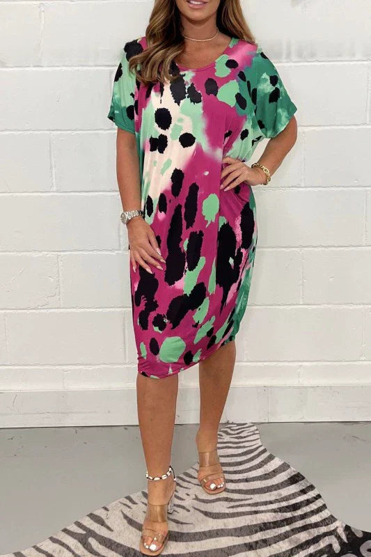 Louisa™ - Casual Loose Leopard Print Dress
