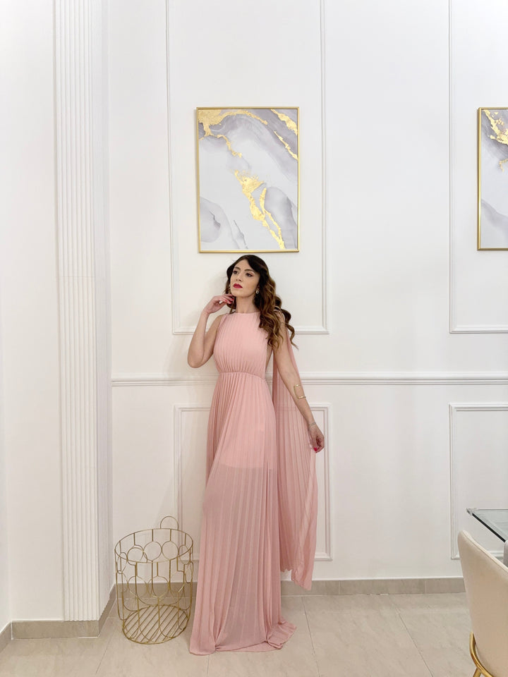 Elegant Long Pleated Dress Alice
