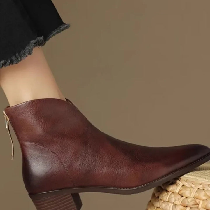 Lorine™ - Chic and Comfortable Leather Chelsea Boots
