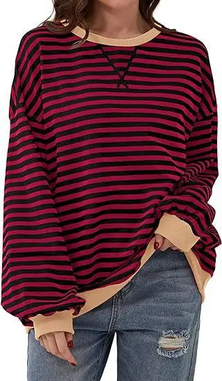 Maribel™ - Color Block Striped Sweatshirts for Women