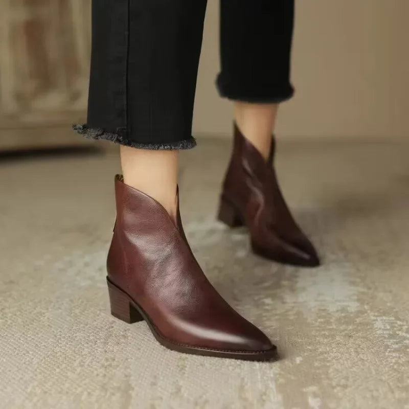 Lorine™ - Chic and Comfortable Leather Chelsea Boots