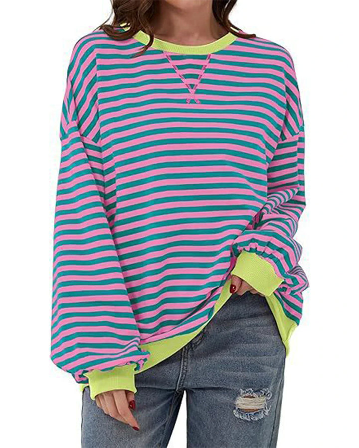 Maribel™ - Color Block Striped Sweatshirts for Women