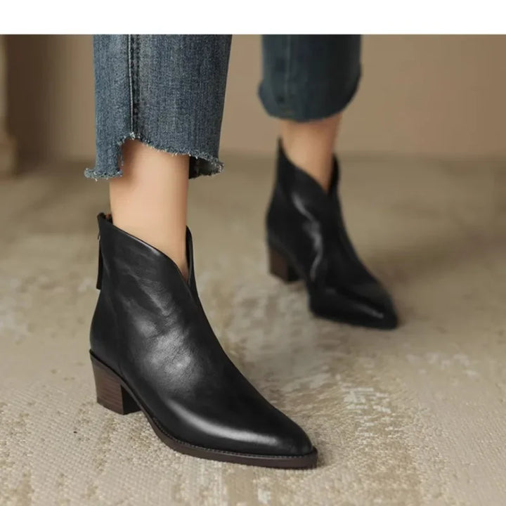 Lorine™ - Chic and Comfortable Leather Chelsea Boots