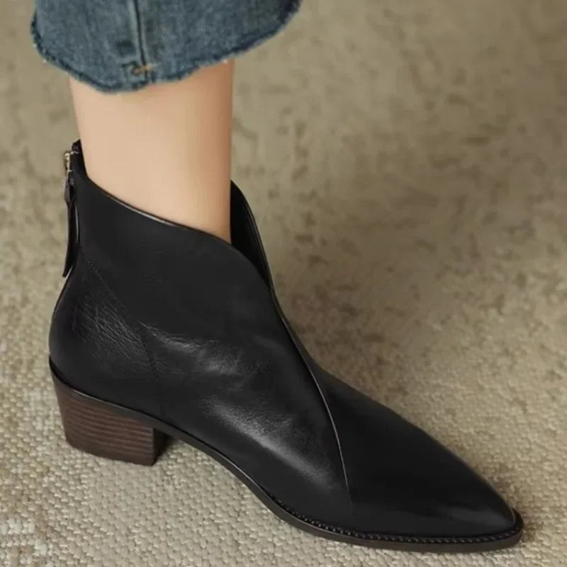 Lorine™ - Chic and Comfortable Leather Chelsea Boots