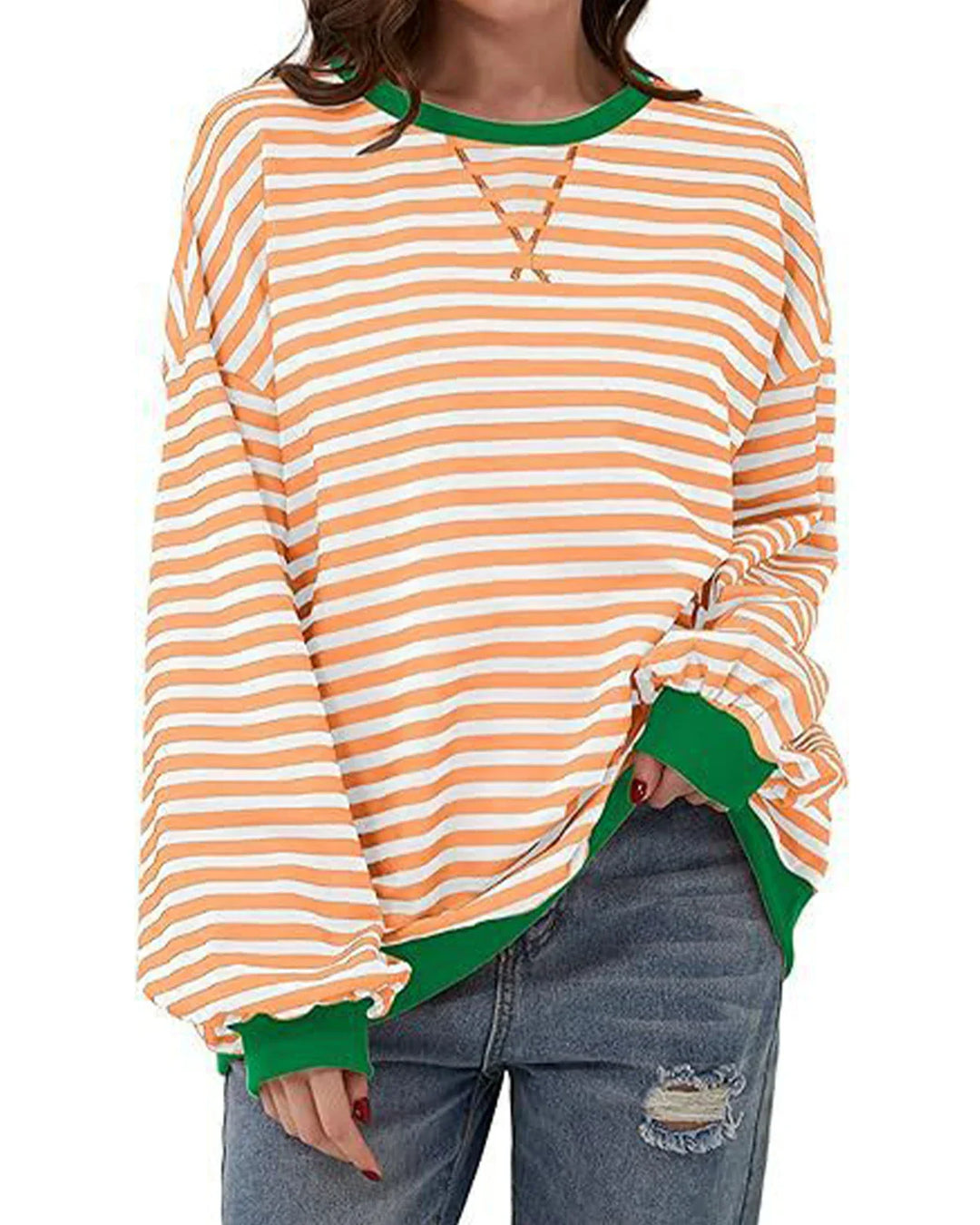 Maribel™ - Color Block Striped Sweatshirts for Women
