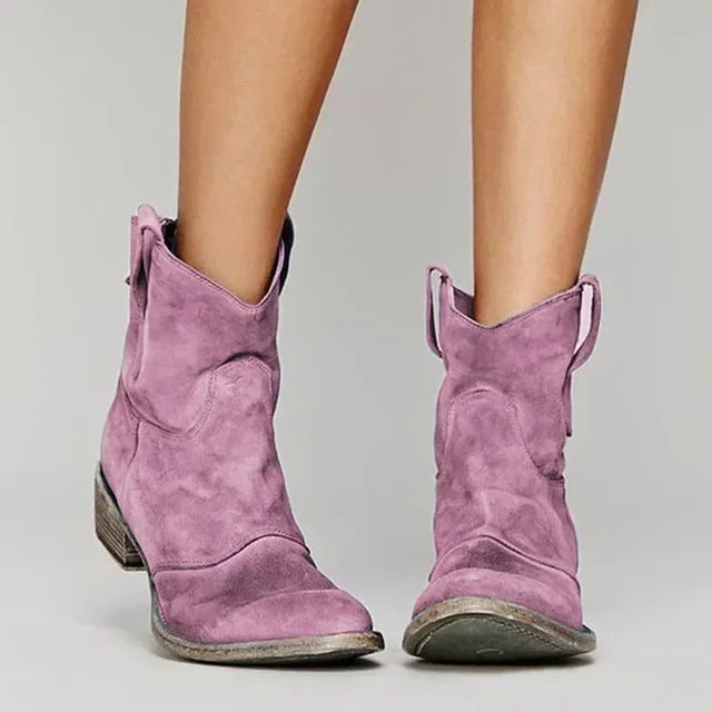 Dael™ - Vintage Cowboy Ankle Boots