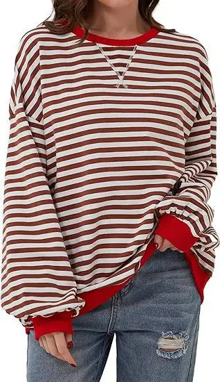 Maribel™ - Color Block Striped Sweatshirts for Women