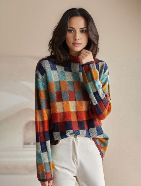 Hodierna™ - Women's Geometric Winter Sweater