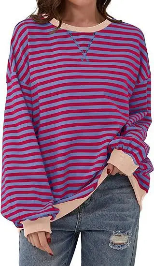Maribel™ - Color Block Striped Sweatshirts for Women