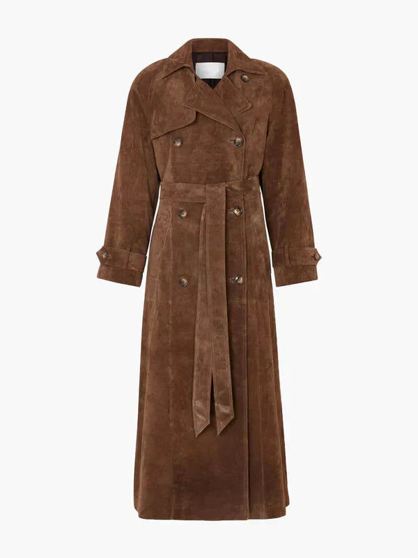 Cordula - Suede Trench Coat
