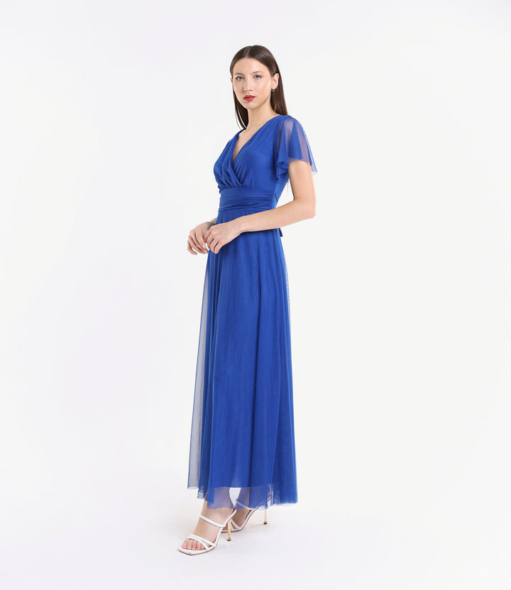 Vivian Short Sleeve Tulle Dress
