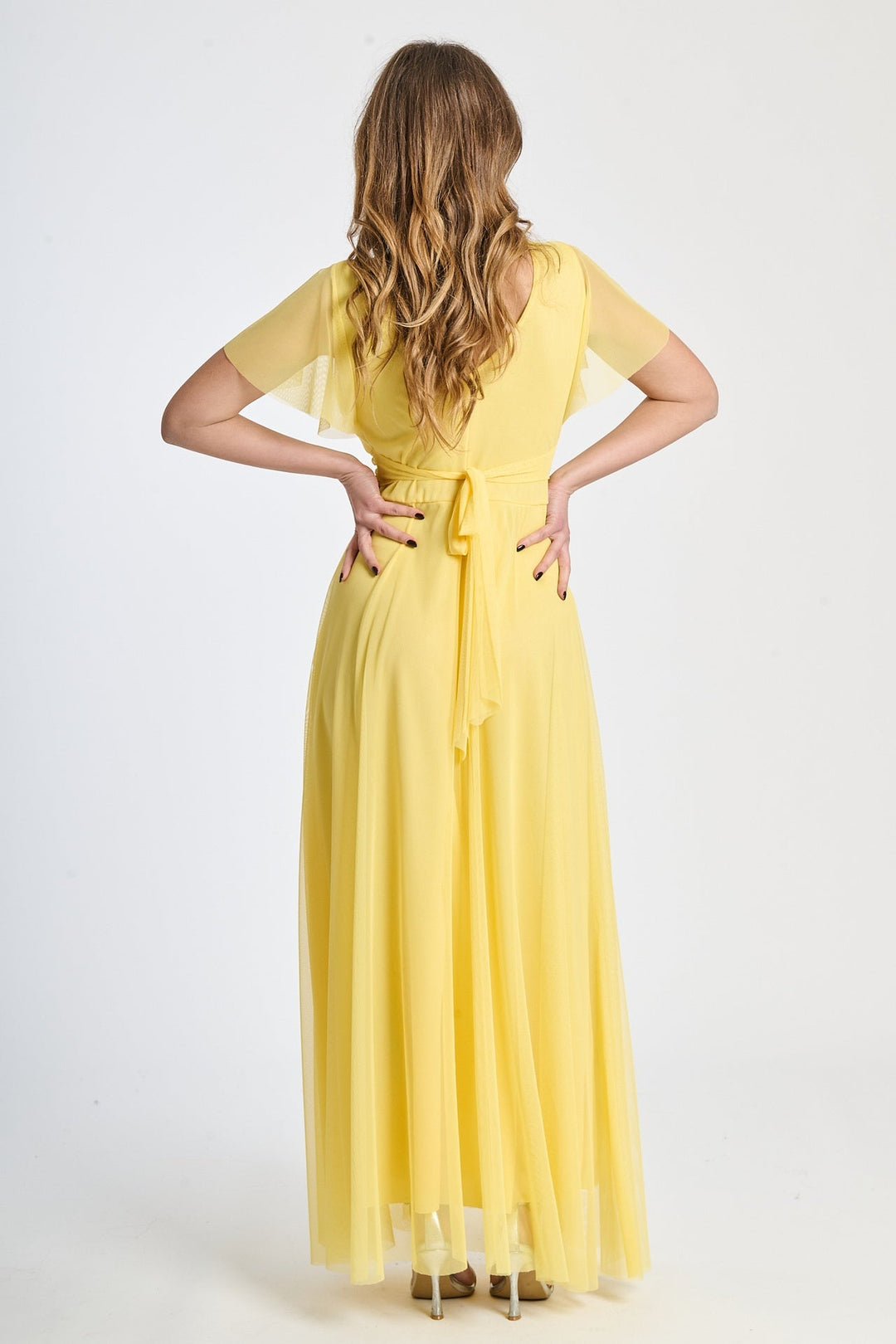 Vivian Short Sleeve Tulle Dress