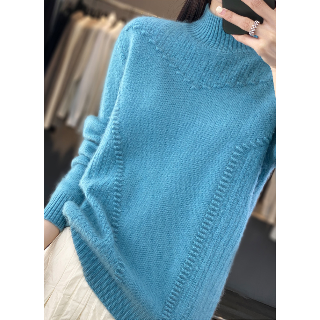 Marceline™ - Mid-High Neck Knit Sweater