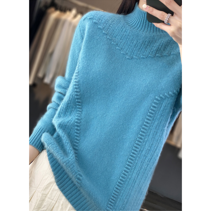 Marceline™ - Mid-High Neck Knit Sweater