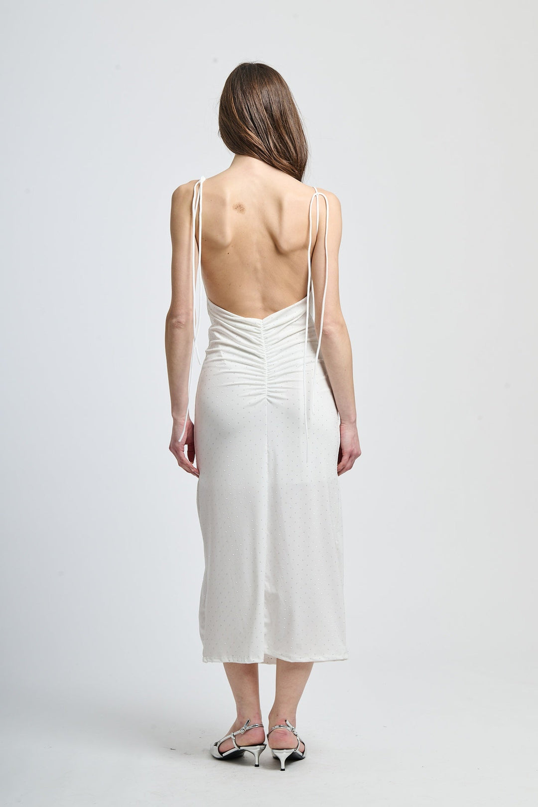 Elegant Fitted Dress with Glitter Giovanna