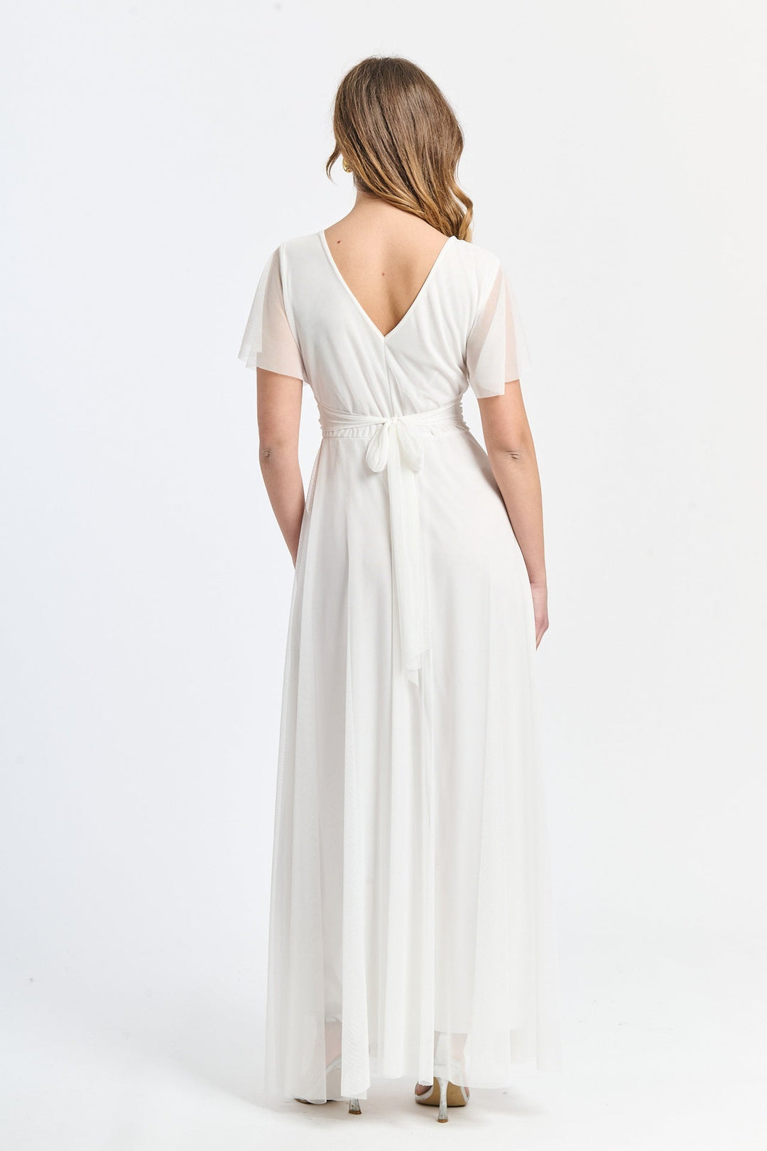 Vivian Short Sleeve Tulle Dress