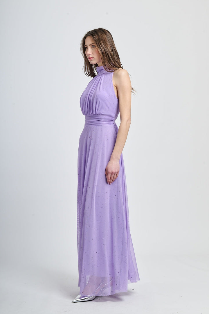 Tulle Dress with American Neckline Caterina