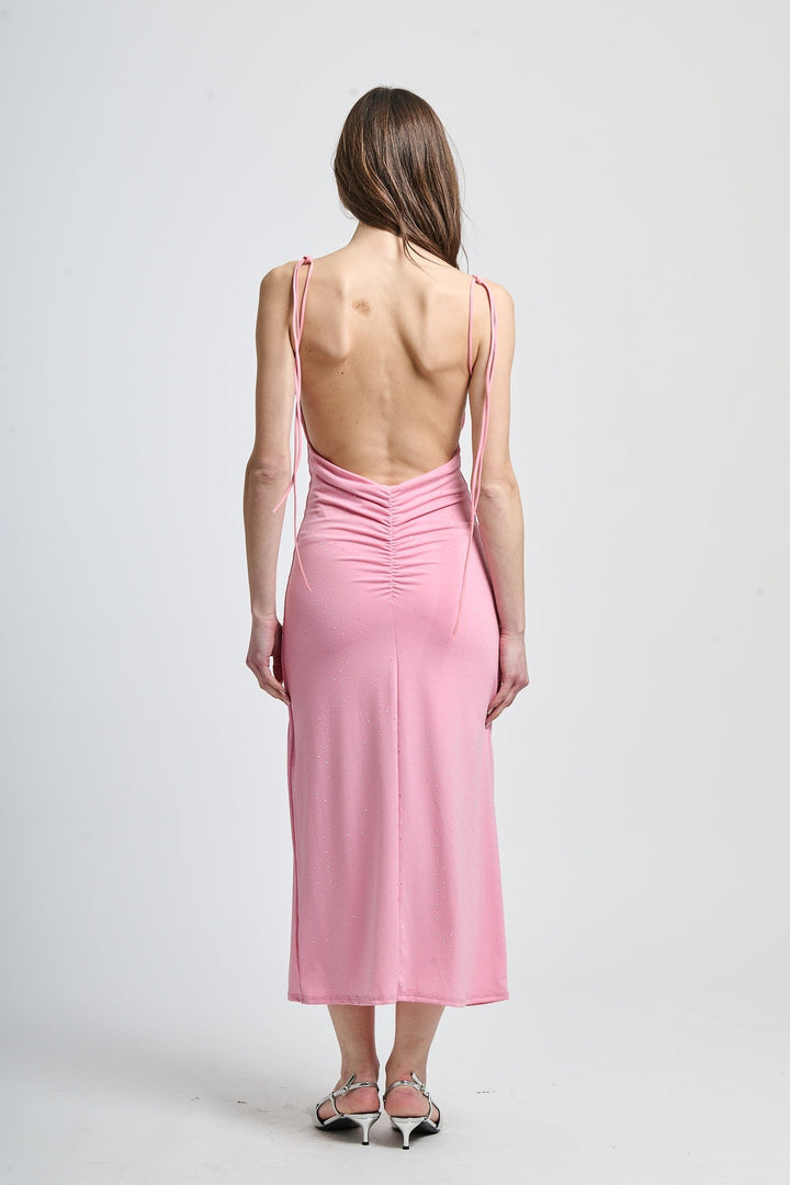 Elegant Fitted Dress with Glitter Giovanna