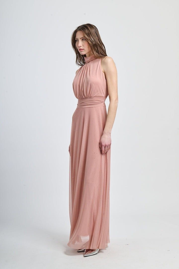 Tulle Dress with American Neckline Caterina