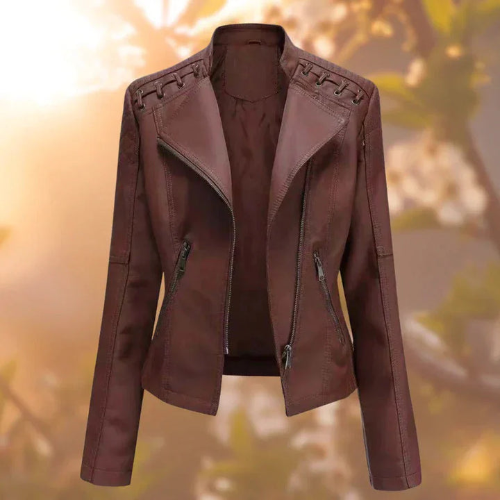 Katie™ | Timelessly Elegant Leather Jacket