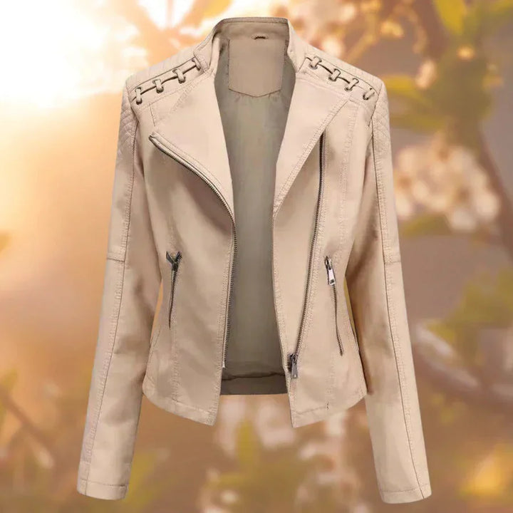 Katie™ | Timelessly Elegant Leather Jacket