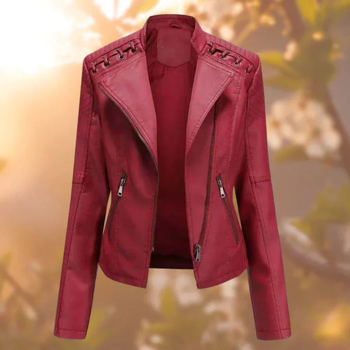 Katie™ | Timelessly Elegant Leather Jacket