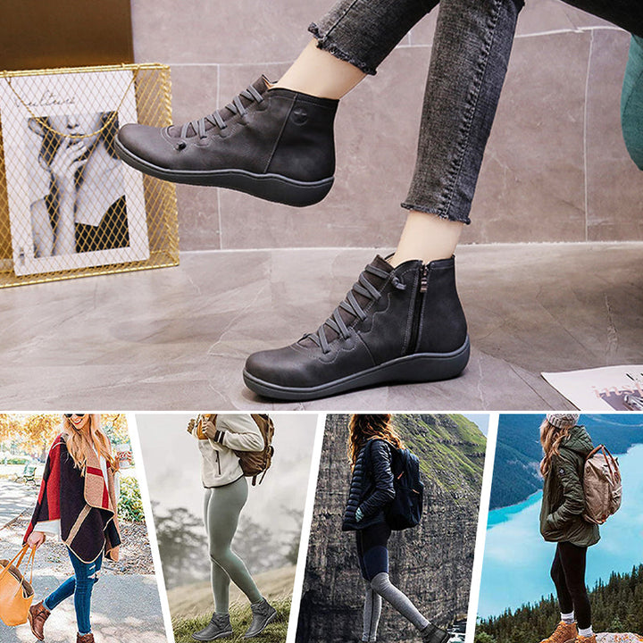 Rosalee™ - Comfortable Leather Boots with Arch Support