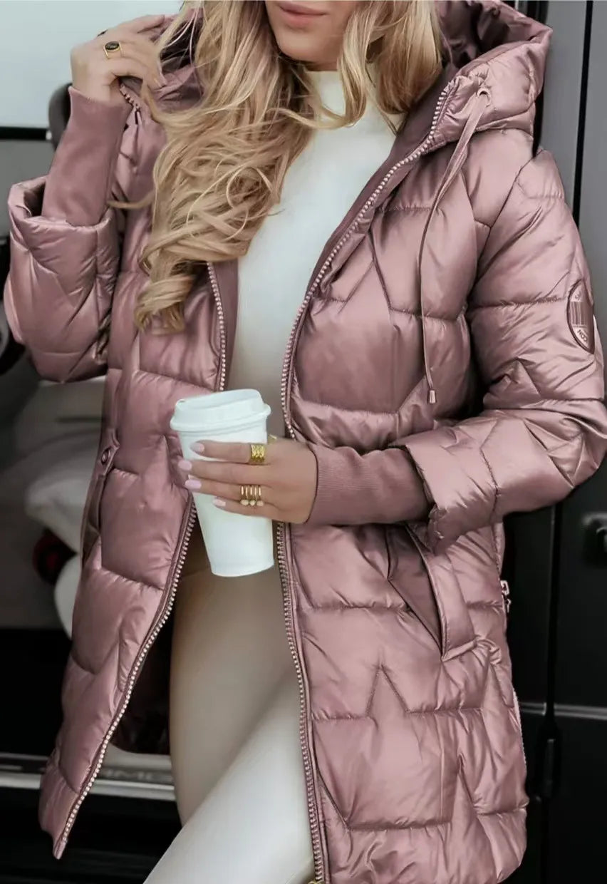 Olivia - Elegant Down Jacket with Hood