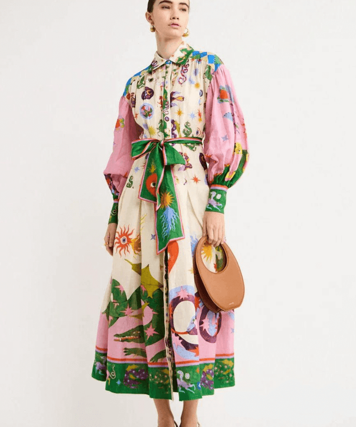 Dorthe™ | Elegant Italian Maxi Dress