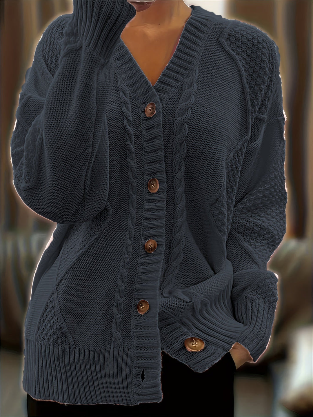 Liana™ - Cardigan Élégant Boutonné