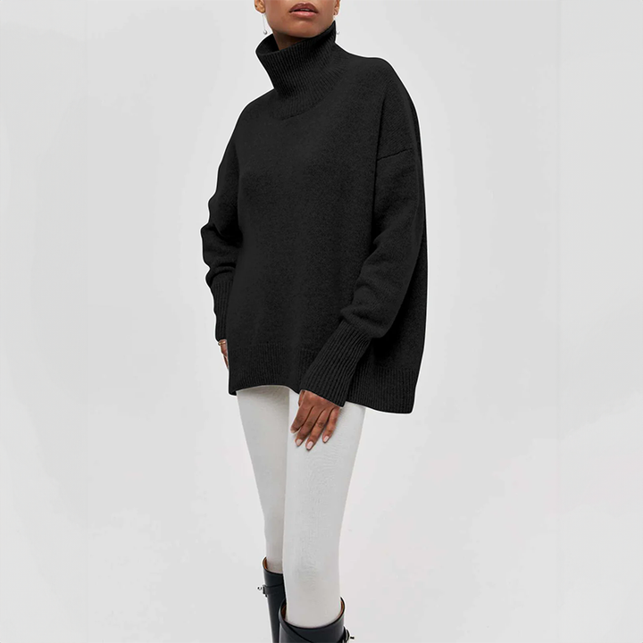 Micheline™ - Chic Pullover with Ribbed Pockets for Women