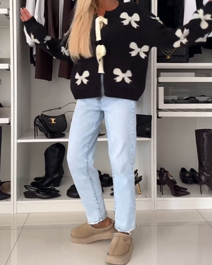 Florentine™ - Cardigan Nœud Élégant