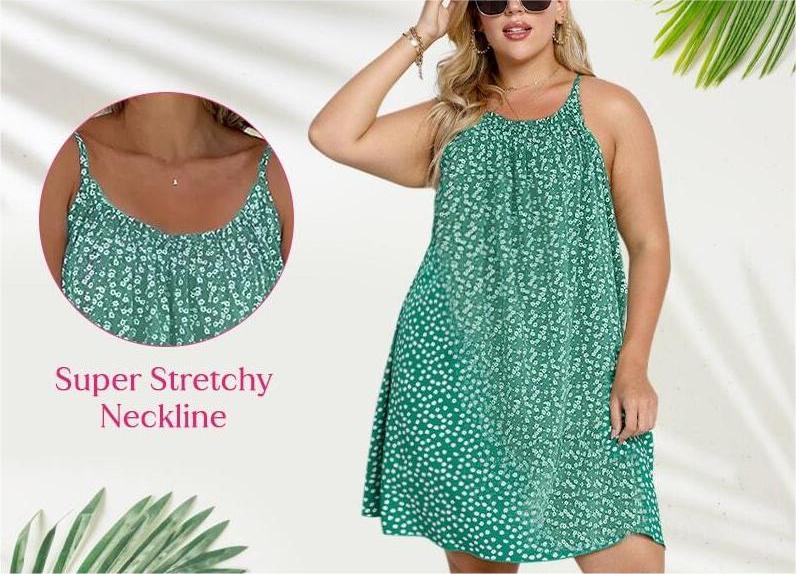 Eda™ - Printed Halter Dress
