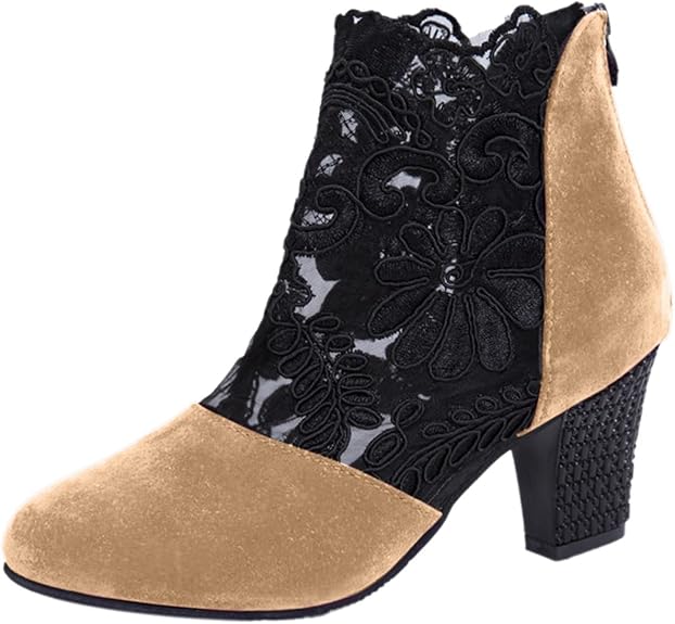 Capucine™ - Elegant Lace Ankle Boots