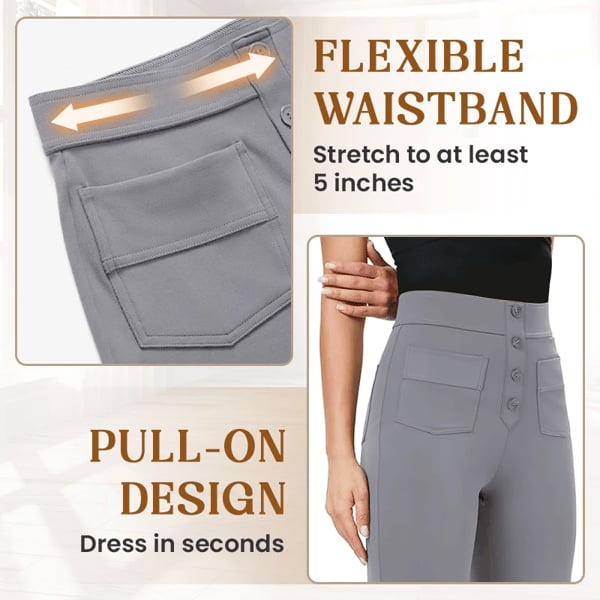 Nara™ - High Elasticity - High-Waisted Straight Leg Casual Pants
