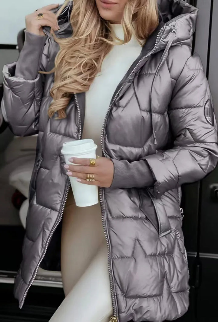 Olivia - Elegant Down Jacket with Hood