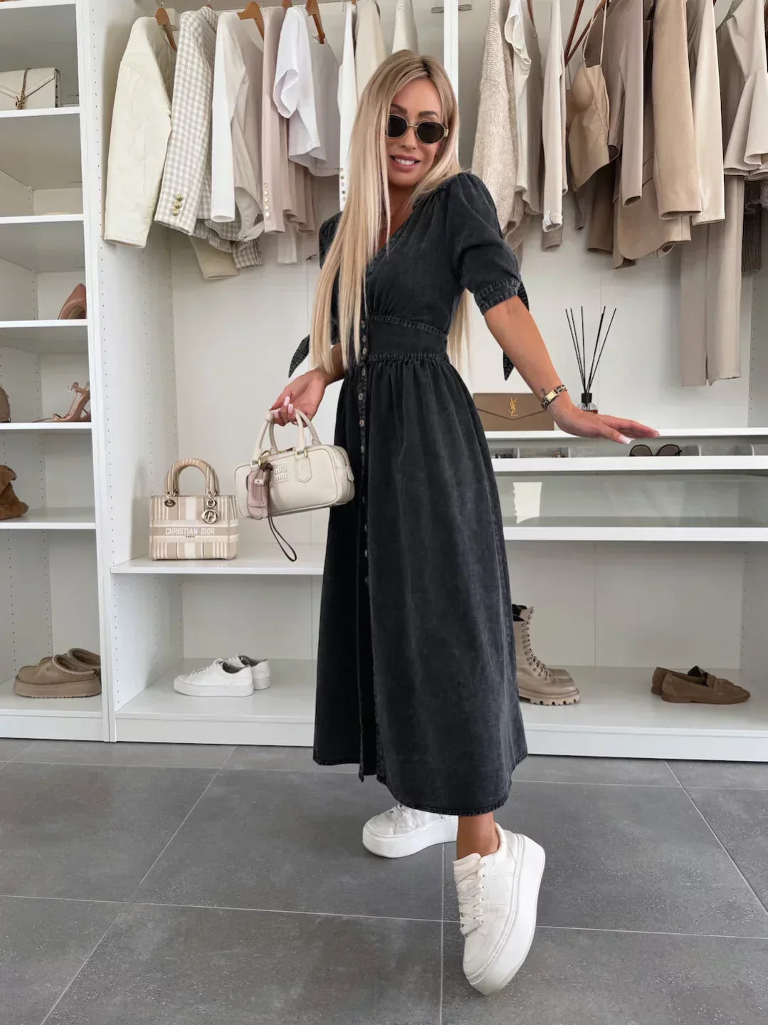 Vera™ - Radiant Denim Dress